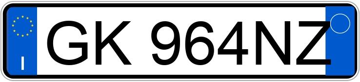 Numer rejestracyjny GK964NZ posiada PORSCHE 718