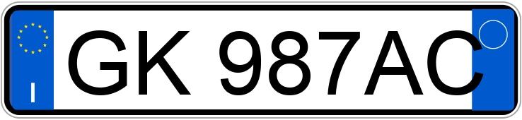 Numer rejestracyjny GK987AC posiada AUDI Q3 2a serie