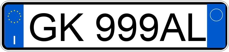Numer rejestracyjny GK999AL posiada AUDI Q3 2a serie Numer rejestracyjny GK999AL posiada AUDI Q3 2a serie
