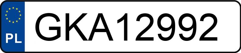 Numer rejestracyjny GKA 12992 posiada NISSAN X-TRAIL - GKA12992