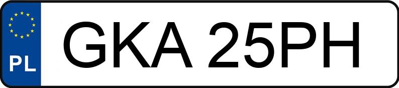 Numer rejestracyjny GKA 25PH posiada FIAT Cinquecento 0.7 Kat. Young - GKA25PH