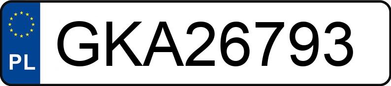 Numer rejestracyjny GKA 26793 posiada SAAB 93 - GKA26793