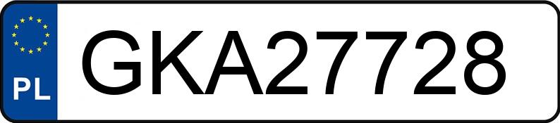 Numer rejestracyjny GKA 27728 posiada AUDI A4 1.6 Kat. B5 A4 1.6 Kat. B5 - GKA27728