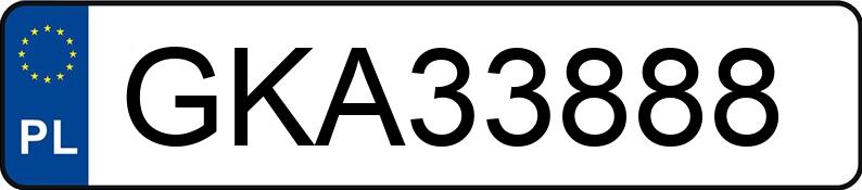 Numer rejestracyjny GKA 33888 posiada VOLKSWAGEN GOLF PLUS - GKA33888