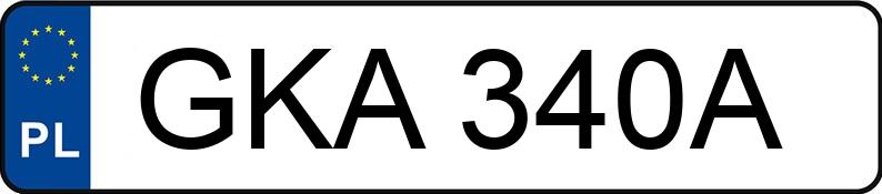 Numer rejestracyjny GKA 340A posiada Nissan Almera Sedan N15 - GKA340A