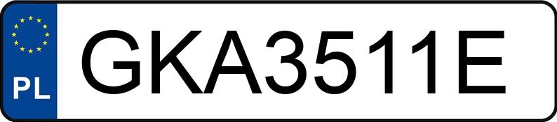 Numer rejestracyjny GKA 3511E posiada BMW 318D - GKA3511E