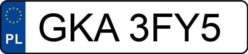 Numer rejestracyjny GKA 3FY5 posiada BMW X3 Diesel MR`10 E5 F25 xDrive20d - GKA3FY5