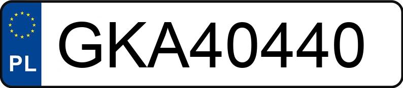 Numer rejestracyjny GKA 40440 posiada MERCEDES-BENZ E 200 CDI - GKA40440