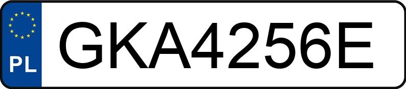 Numer rejestracyjny GKA 4256E posiada BMW 316 - GKA4256E