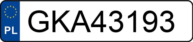 Numer rejestracyjny GKA 43193 posiada AUDI A3 - GKA43193 Numer rejestracyjny GKA 43193 posiada AUDI A3 - GKA43193