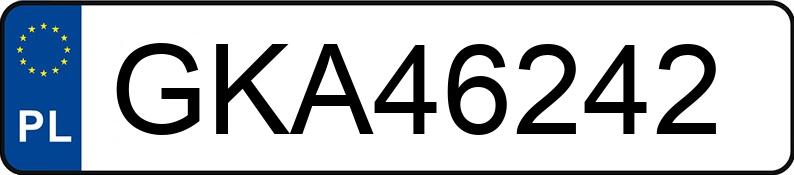 Numer rejestracyjny GKA 46242 posiada RENAULT CLIO - GKA46242