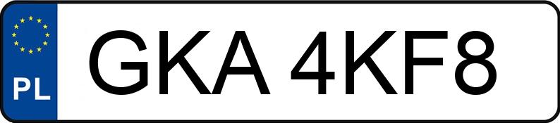 Numer rejestracyjny GKA 4KF8 posiada AUDI A4 Avant 1.9 TDi Kat. MR`99 B5 A4 Avant 1.9 TDi Kat. MR`99 B5 - GKA4KF8