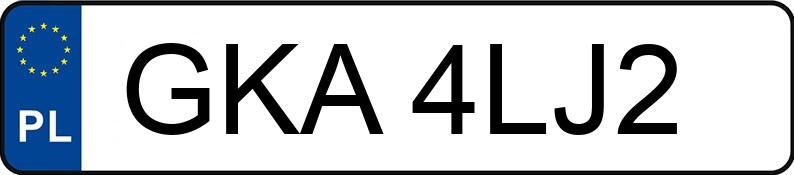Le numéro d’enregistrement GKA 4LJ2 a OPEL Insignia 2.0 CDTI MR`08 E4 Insignia - GKA4LJ2