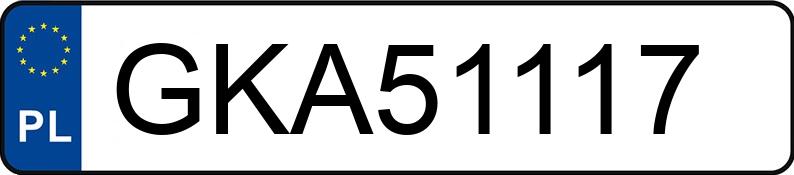 Numer rejestracyjny GKA 51117 posiada AUDI A4 Avant 2.0 TFSI Kat. MR`05 E4 8E A4 Avant 2.0 TFSI Kat. MR`05 E4 8E - GKA51117