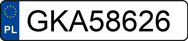 Numer rejestracyjny GKA 58626 posiada FIAT DOBLO - GKA58626