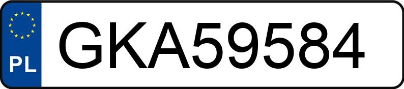 Numer rejestracyjny GKA 59584 posiada SUZUKI GRAND VITARA - GKA59584