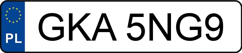 Numer rejestracyjny GKA 5NG9 posiada TOYOTA AURIS E15UT(A) - GKA5NG9