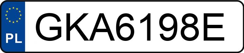 Numer rejestracyjny GKA 6198E posiada BMW X3 XDRIVE20I - GKA6198E