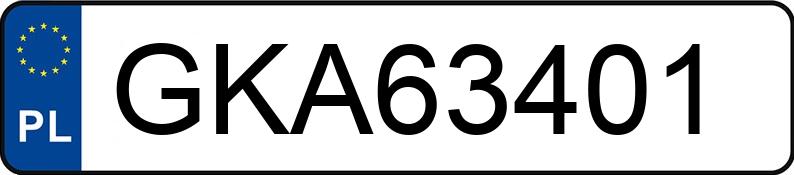 Numer rejestracyjny GKA 63401 posiada BMW 320i MR`04 E3 E90 320i MR`04 E3 E90 - GKA63401