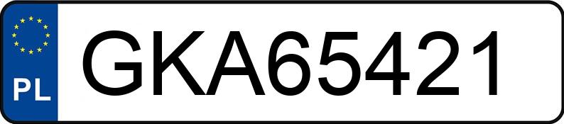 Numer rejestracyjny GKA 65421 posiada RENAULT MEGANE - GKA65421