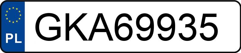 Numer rejestracyjny GKA 69935 posiada BMW X5 - GKA69935