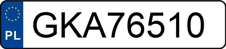 Numer rejestracyjny GKA 76510 posiada BMW 540 - GKA76510