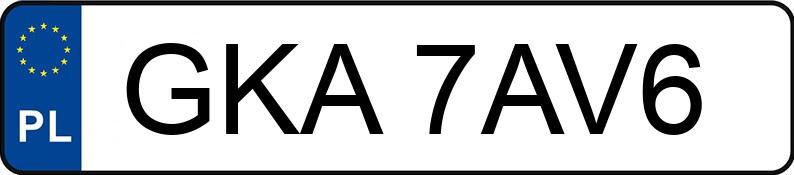 Numer rejestracyjny GKA 7AV6 posiada MERCEDES-BENZ A 160 Kat. MR`97 168 Avantgarde - GKA7AV6