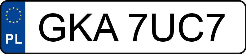 Numer rejestracyjny GKA 7UC7 posiada FORD FUSION - GKA7UC7 Numer rejestracyjny GKA 7UC7 posiada FORD FUSION - GKA7UC7