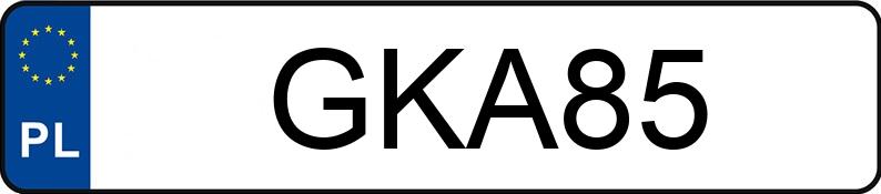 Numer rejestracyjny GKA 85 posiada FS LUBLIN Żuk A11 2.5t Żuk A11 2.5t - GKA85