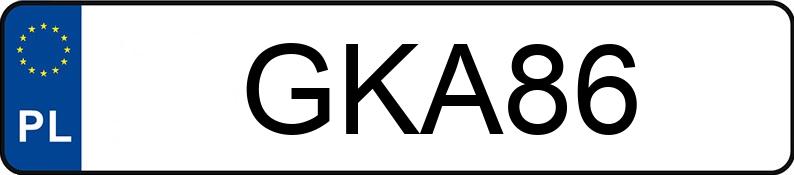 Numer rejestracyjny GKA 86 posiada VOLKSWAGEN Golf II Cabrio GLI - GKA86