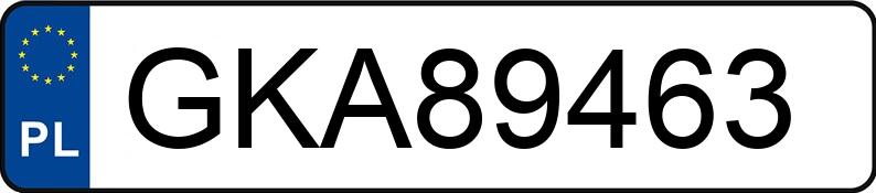 Numer rejestracyjny GKA 89463 posiada AUDI A4 - GKA89463