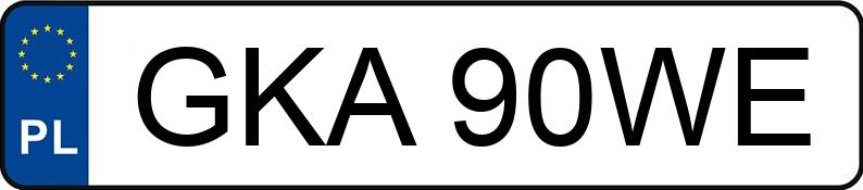Numer rejestracyjny GKA 90WE posiada FIAT Barchetta 1.8 16V Kat. MR`95 Barchetta 1.8 16V Kat. MR`95 - GKA90WE