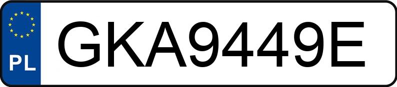 Numer rejestracyjny GKA 9449E posiada VOLKSWAGEN GOLF - GKA9449E