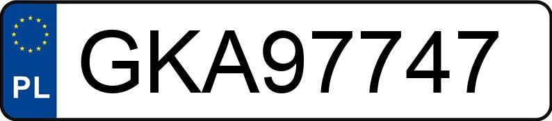 Numer rejestracyjny GKA 97747 posiada VOLKSWAGEN PASSAT - GKA97747