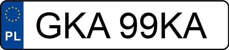 Numer rejestracyjny GKA 99KA posiada SKODA Fabia 1.9 SDI MR`99 Classic - GKA99KA