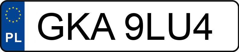 Numer rejestracyjny GKA 9LU4 posiada BMW 530 Diesel MR`03 E3 E60 530 Diesel MR`03 E3 E60 - GKA9LU4