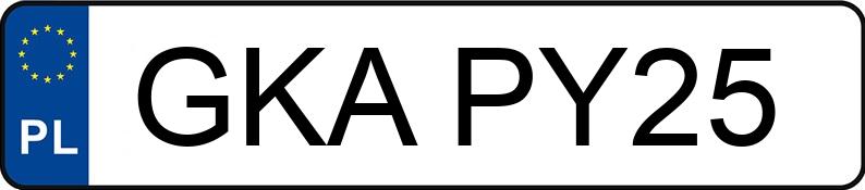 Numer rejestracyjny GKA PY25 posiada HONDA CIVIC - GKAPY25 Numer rejestracyjny GKA PY25 posiada HONDA CIVIC - GKAPY25