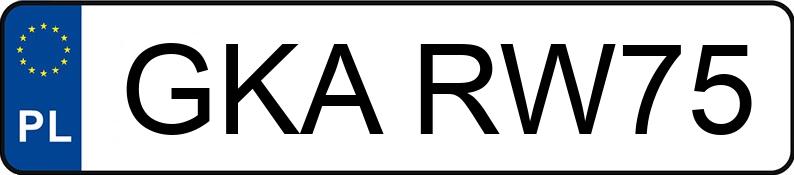 Numer rejestracyjny GKA RW75 posiada VOLKSWAGEN Golf IV 1.9 TDI MR`97 GTI - GKARW75