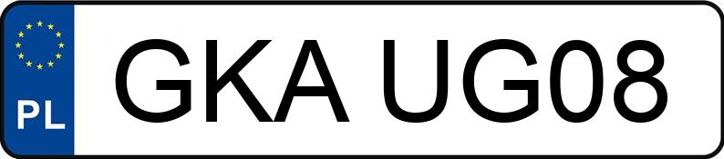 Numer rejestracyjny GKA UG08 posiada VOLKSWAGEN TRANSPORTER T5 1.9TDI - GKAUG08