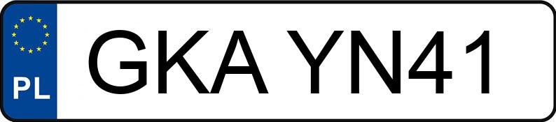 Numer rejestracyjny GKA YN41 posiada VOLKSWAGEN POLO - GKAYN41