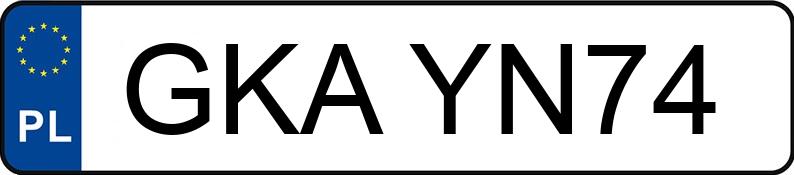 Numer rejestracyjny GKA YN74 posiada OPEL VECTRA - GKAYN74 Numer rejestracyjny GKA YN74 posiada OPEL VECTRA - GKAYN74