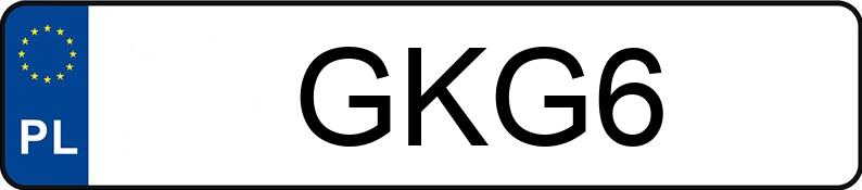 Numer rejestracyjny GKG 6 posiada SUBARU SVX - GKG6