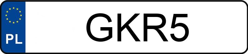 Numer rejestracyjny GKR 5 posiada SUBARU Impreza 2.5 MR`08 E4 WRX STI - GKR5