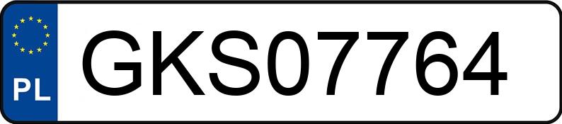 Numer rejestracyjny GKS 07764 posiada VOLKSWAGEN POLO - GKS07764