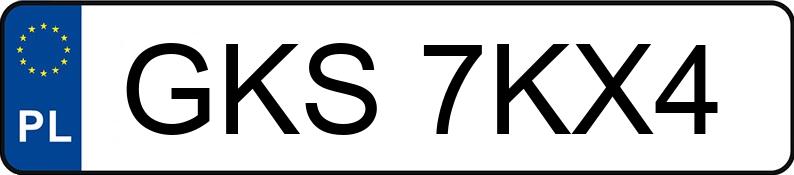 Numer rejestracyjny GKS 7KX4 posiada AUDI A3 - GKS7KX4
