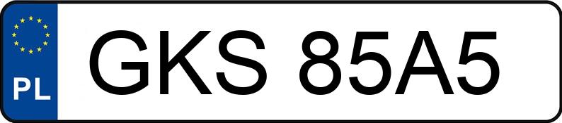 Numer rejestracyjny GKS 85A5 posiada SKODA OCTAVIA - GKS85A5