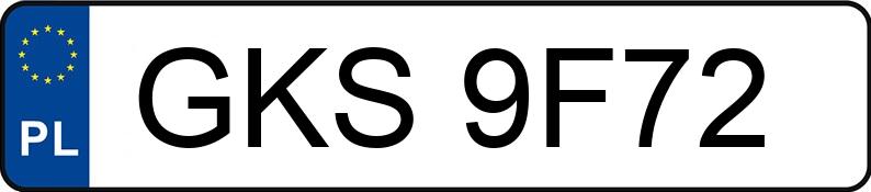 Numer rejestracyjny GKS 9F72 posiada AUDI 80 - GKS9F72