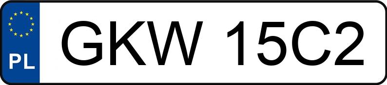 Numer rejestracyjny GKW 15C2 posiada VOLKSWAGEN TOURAN - GKW15C2