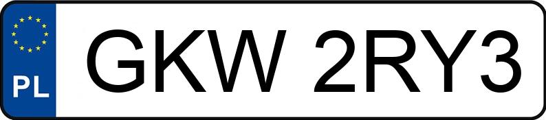 Numer rejestracyjny GKW 2RY3 posiada PEUGEOT 307 1.6 MR`01 E3 XR - GKW2RY3