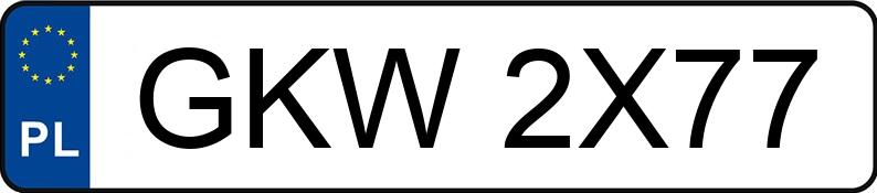 Numer rejestracyjny GKW 2X77 posiada BMW 728i Kat. E38 728i Kat. E38 - GKW2X77
